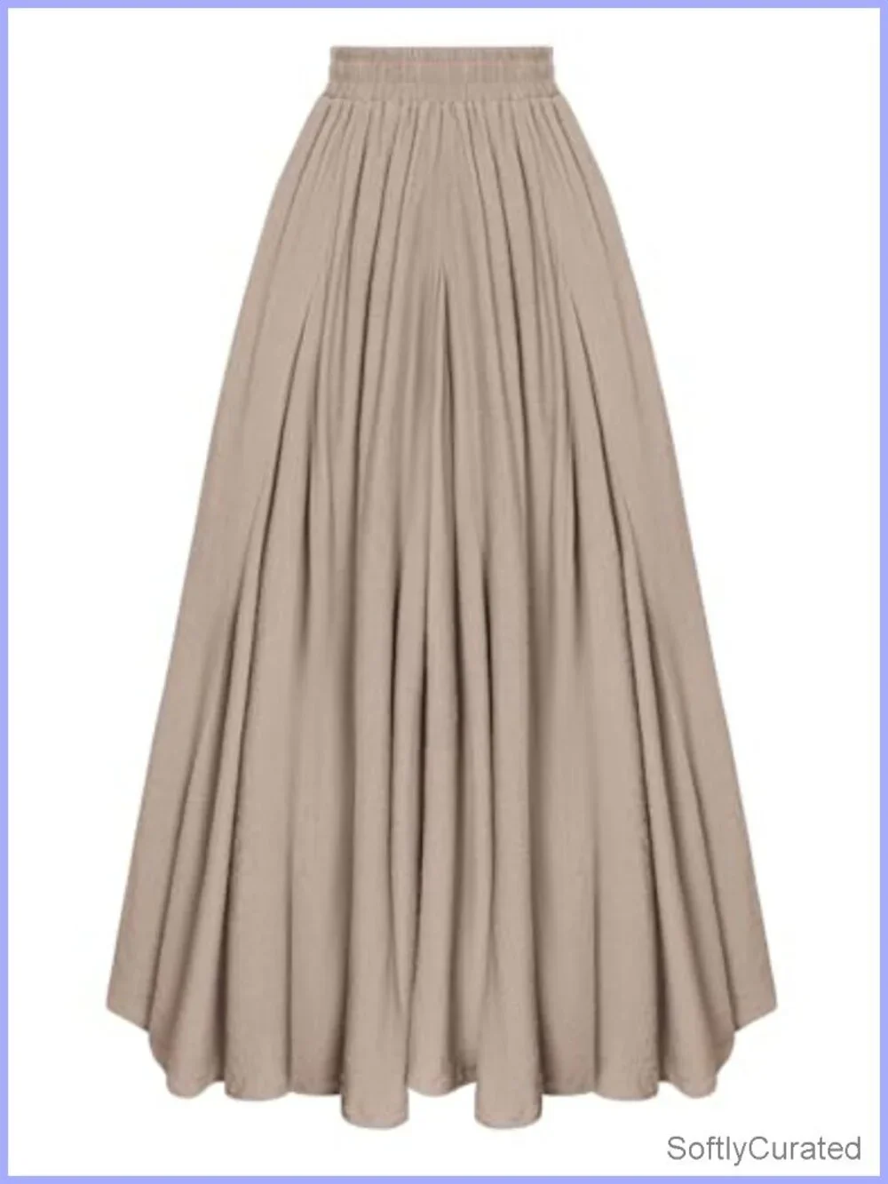 Maxi Skirts for Women Long Flowy A Line Elastic High Waist Pockets Boho